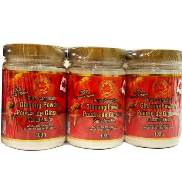 标叔纯花旗参粉 (胶樽装-6樽装)100gx6 bottles